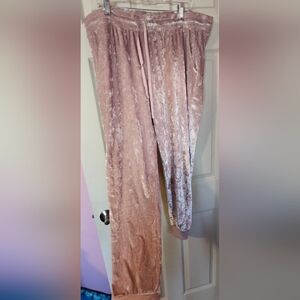 Velvet Pink Lounge Pants